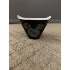 Disney Mickey And Minnie Mouse Black XO Ramen Noodle Bowl‎